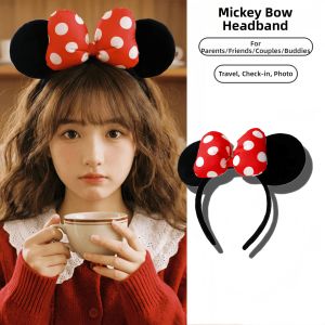 WAMEN | Disney Mickey Ears Headband Pink Bow Photo Props
