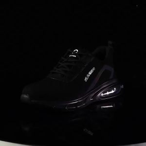 J MALL GUYISA MEN WORK SAFETY SHOES BREATHABLE ANTI-SMASHING ANTI-PIERCING PROTECTIVE STEEL TOE CAP - 1136 BLACK