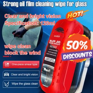 Auto Glass Cleaner Powerful Interior Glass Brush Oil Film Remover Stain Remover