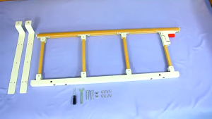 【Protegat】Folding Bed Rail Side Guard Rails Safety Assist Handle Grab Bar for Adults Elderly Patient