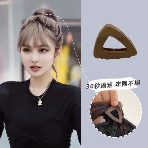 Triangle High Ponytail Claw Clip Fixed Gadget Push-up Barrettes Female Back Head Anti-Collapse Small Jaw Clip Clip Hairware Summer