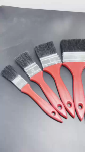 แปรงทาสี ขนดำ ด้ามแดง เกรดพรีเมี่ยม  แปรงทาสีบ้าน ทาผนัง ขายปลีก ขนแน่น ขนหนา ทาสีเนียน ประหยัด คุ้มค่า คุณภาพเกินราคา (1 ชิ้น)(ขายยกกล่อง 1 กล่อง = 12 ชิ้น)