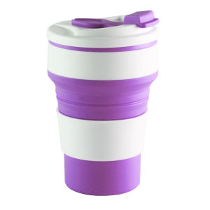 ถ้วยน้ำซิลิโคนเกรดอาหารแบบพับได้แบบใหม่แก้วกาแฟตั้งแคมป์แก้วบ้วนปากแบบยืดหดได้สะดวกสำหรับท่องเที่ยวทนความร้อนสูงสามารถต้มได้