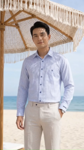 Áo sơ mi Viettien tay dài (37-44)