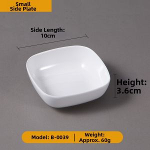 Square Melamine Dish For Cold Dishes Snacks