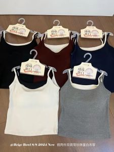 Fengzhixin 6857 New Arrival One-Piece Fake Two-Piece Suspender Vest Female Inner Wear Outer Wear Silm Slimming Bottoming Top