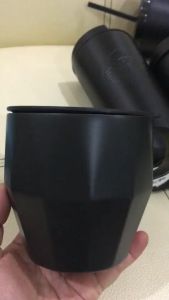 💥แก้วสตาร์บัคสของแท้ 100% Starbucks limited USA 12 oz Verismo® Stainless Steel Faceted Mugแก้วสตาร์บัคส์สีดำด้าน ทรงตัดเหลี่ยมเพชร หายาก สแตนเลสทั้งใบ