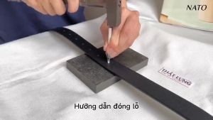 Đinh Đục Lỗ Thắt Lưng Da Nam RETRO Đường Kính 3.5 mm Cây Dùi Bạch Kim Cao Cấp NATO