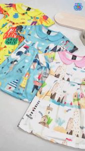 Dress Anak Perempuan Motif Print Daisy Dress 1-10 Tahun