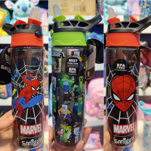 Smiggle Australia Straw Water Cup Lightweight Portable Transparent for Boys And Girls Students 650ml Cute Style Tritan Material