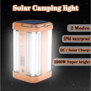 Solar Emergency Charging Lamp USB Outdoor Rechargeable Portable LED Light Bulb Table Lamp Light