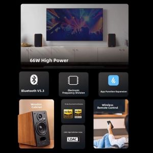 Edifier R1700BT+ Upgraded Wooden Bluetooth Speaker HIFI Level for TV Computer Desktop 2.0 Channel High Quality Sound System