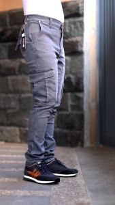 Celana Jeans Panjang Kargo Army-Man Kasual | Celana Kargo Panjang Denim Kasual Terbaru
