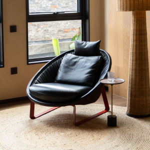 PURPLELEAF | Genuine Leather Italian-style Luxury Leisure Chair