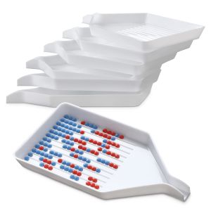6PCS Plastic Diamond Art Painting Bead Sorting Trays (3.74 x 2.17 Inches) Accessories and Tools for DIY Crafts