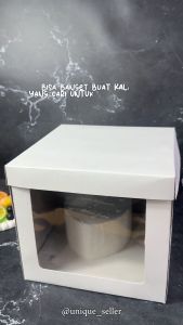 Dus Box Kotak Kue Tart Tinggi 26x26x25 PUTIH DUPLEX