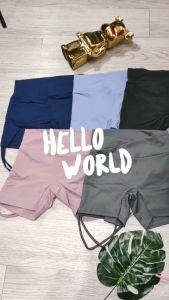 Quần đùi nữ tập gym yoga aerobic thể thao dây rút cạp chéo chun mông chất liệu thun poly thoáng mát BINSPORTS Q161