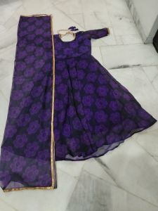 M to 5XL Anarkali Gown with Dupatta Casual wear