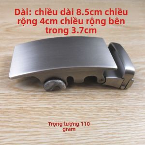 Mặt Nút Thắt Tự Động Bằng Da Bò Nhiều Lớp Bằng Thép Không Gỉ 304 Dây Thắt Lưng Đơn Giản Dây Thắt Lưng Kinh Doanh