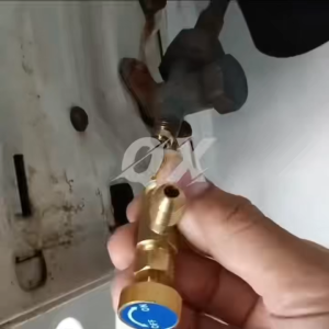 💎SiamEase💎คอนโทรลวาล์วน้ำยาแอร์ (ป้องกันน้ำยากระเด็น) R22)/R32R410a(แดงฟ้า)KZF-1