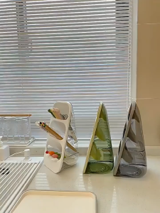 Kitchen Utensil Organizer for Chopstick Forks Knives Desktop Storage Rack for Makeup Brush Cutlery