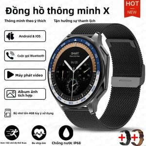 Đồng Hồ Thông Minh OPPO DT Watch X Bluetooth Call Đồng Hồ Thông Minh 4GB Bộ Nhớ MP3/MP4 Phát Lại Âm Thanh Vòm 3D Đồng Hồ Thông Minh Dành Cho Nam Có Chức Năng Theo Dõi Nhịp Tim