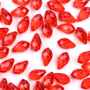 Austrian Crystal Teardrop Glass Beads 50pcs Briolette Waterdrop Pendant Loose Beads for Jewelry Making Bracelet DIY
