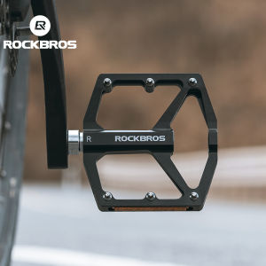 ROCKBROS Bicycle Pedal Aluminum Alloy Light Anti-skid for MTB Multiple Colors Waterproof Flat Pedals Cycling Accessories