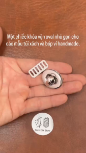 Khóa Xoay Vặn Túi Xách Oval Chân Kẹp Hợp Kim Mạ Điện Chống Bong Tróc - Phụ Liệu Làm Đồ Da Handmade