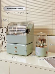 WEIAI | Cosmetic Storage Box Desk Makeup Organizer Dustproof Lipstick Rack Acrylic Box Drawer