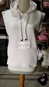 Vest Fleece Wanita Polos Saku Outer hoodie sweater vest SAKTY COLLECTIONS
