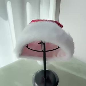 24 หมวกคริสต์มาสปักเลื่อมสุดสร้างสรรค์ที่ขายดีที่สุดในข้ามพรมแดนหมวกคริสต์มาสสำหรับผู้ใหญ่สีแดงเครื่องประดับตกแต่งฉากคริสต์มาส