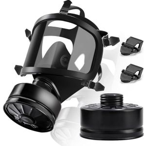 หน้ากากป้องกันแก๊สพิษ MF14/87 พร้อมไส้กรองถ่านกัมมันต์ ป้องกันไอน้ํา สารเคมี ฯลฯ