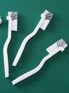 Cây cọ rửa chén bát nhà bếp bằng nhựa đầu cong góc vuông đa năng Bàn chải nhà vệ sinh tay cầm dài sạch mọi vết bẩn