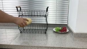 2-Tier Fruit Basket for Table Display Fruits Stand Detachable Vegetables/Fruits Organizer Fruit Bowl