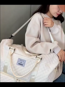 LAZANA #S1340 Large Capacity Travel Duffel Bag Sports Fitness Gym Yoga Tote Bag Luggage Storage Bag