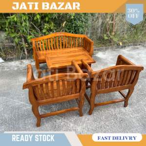 Set Kerusi jati kartini 211 Meja Kerusi kayu jati Teak Wood chairs