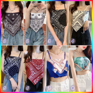 สุดปังชิคๆ เสื้อสายเดี่ยว เสื้อครอปแฟชั่น งานทรงสามเหลี่ยม แนวยิปซี สายเดี่ยว(3)