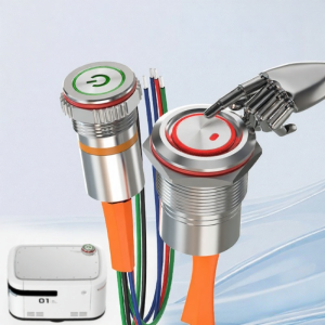 LANBOO | High Current Metal Push Button Switch Waterproof Locking with Light 16mm