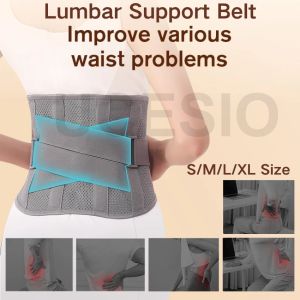 Adjustable Waist Support Belt for Pain ReliefLumbar Support for Sciatica Herniated Disc Scoliosis Back Pain Relief Heavy lifting Breathable Waist Trainer Molding Belts