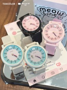Tide color | Cute Cat Dial Electronic Watch for Teen Girls