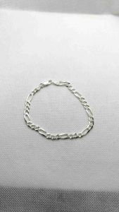 Mens Bracelet silver 5mm 3n1 8" 92.5 italy silver jewelry (TUNAY NA SILVER)