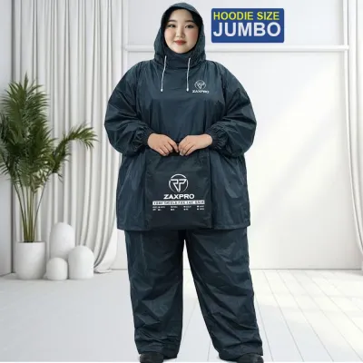 Jas Hujan Size Jumbo XXXL untuk Pria Wanita By Zaxpro