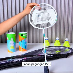 Agnite Badminton Racket / Raket Badminton / Raket Bulu Tangkis isi 2 Komposisi Karbon Senar Nylon F2110