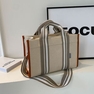 Large Capacity Canvas Tote Bag Womens Crossbody Shoulder Bag Commuter Bag 2026 New Style Versatile Handbag Soft Handle