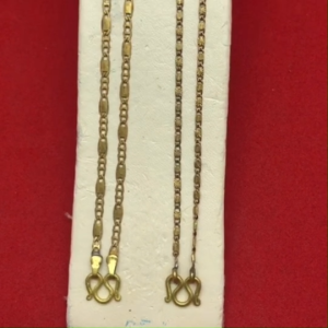 สร้อยคอทองเหลืองโบราณลายโซ่ ความยาว 16 นิ้ว งานทองเหลืองแท้ งานดิบไม่ได้ชุบ ทองเหลืองโบราณ พร้อมส่ง