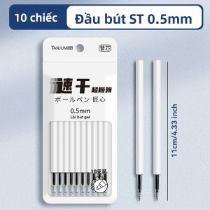 Bộ 2 Bút Gel Đầu Nhọn 0.5mm Khô Nhanh Viết Êm Dễ Thương Văn Phòng Phẩm Kawaii Dành Cho Học Sinh