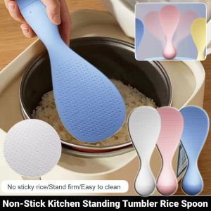 Thickened Tumbler Rice Spoon Non-Stick Rice Kitchen Standing Rice Spoon Large Serving Spoon Rice Shovel 不倒翁不粘饭勺