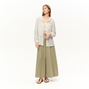 DUSHU | High Waist Pleated Wide Leg Casual Pants Spring 2026 New