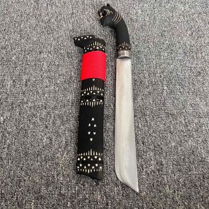 Pisau golok sembelihan & tebas motif macan